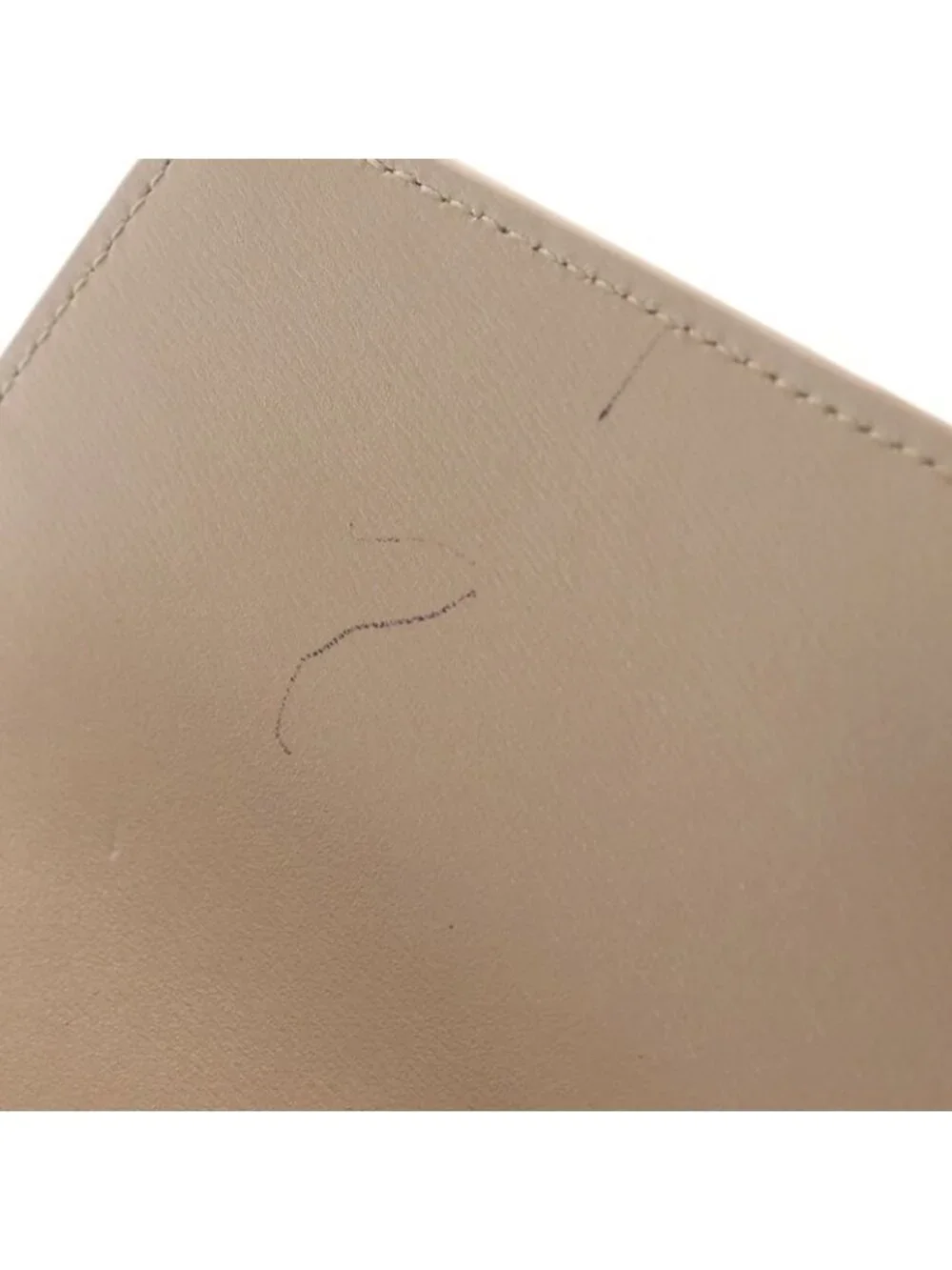 Saint Laurent Paris Cassandra Bifold Wallet Beige Leather - Picture 6 of 6